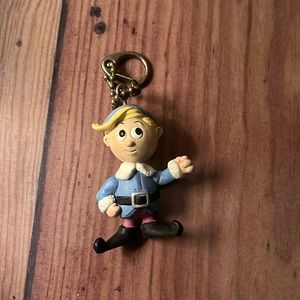 Vintage Red Nose Reindeer Elf KeyChain
